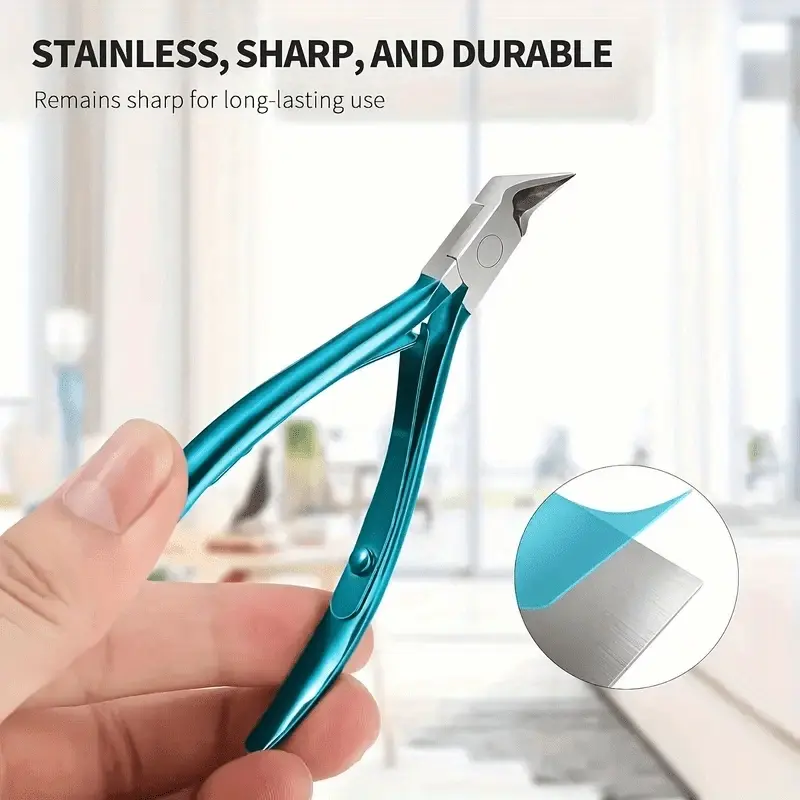 1PC,Sharp Precision Nail Clippers, Straight Blade Odorless Stainless Steel Classic Model, Ideal for Home Manicure and Pedicure, Perfect for Ingrown Toenails and Thick Nails,