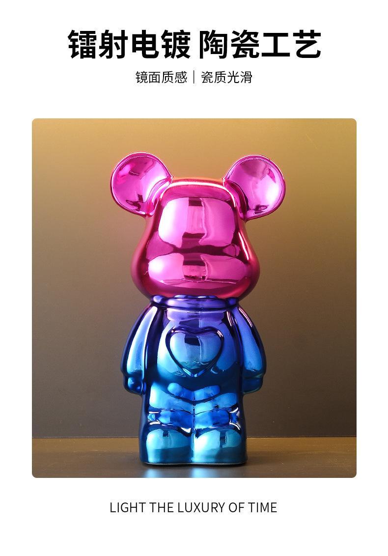 Violent Bear Living Room TV Cabinet Light Luxury High end Ceramic Wine Cabinet Decoration Decoration Home Furnishings