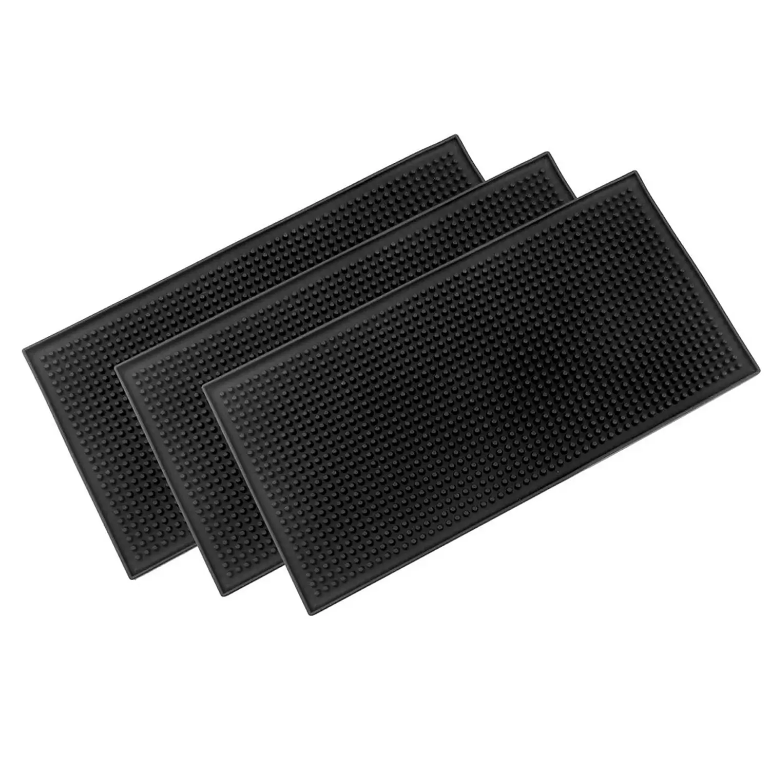 3-Pack Bar Countertop Mats, 6x12 Inches Non-Slip Mat, Ideal for Bartending, Coffee, Drinks, Prevents Spills, Easy to Use