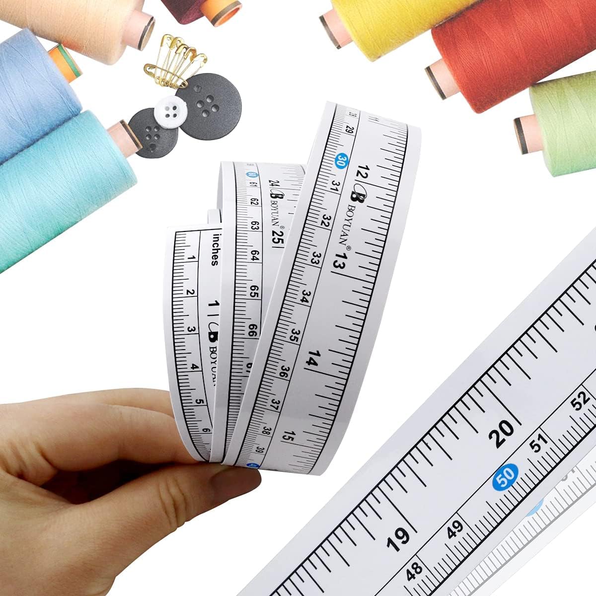 8 count Self-Adhesive Measuring Tape, 36 Inch (90cm) Peel and Stick ...