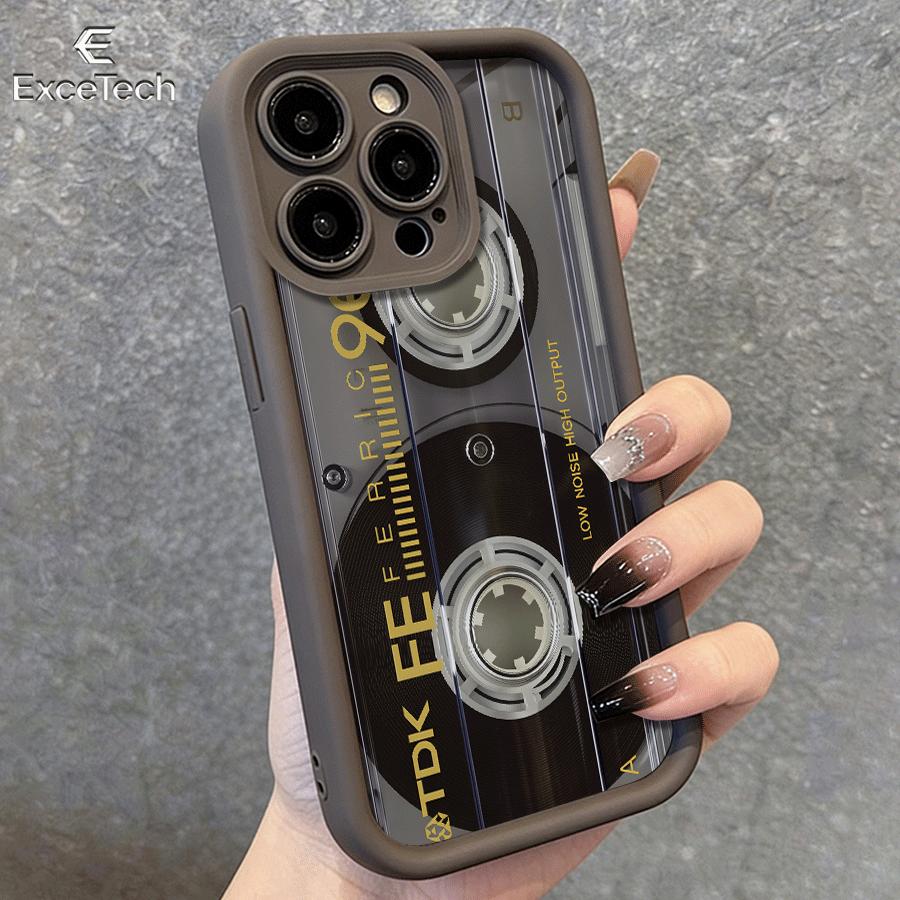 Vintage Cassette Tape Phone Case for iPhone17Pro Max/11/12/13/14/15/16/17/XS  features a precision-cut design for a snug fit, providing comprehensive protection.Cassette Echoes Memory
