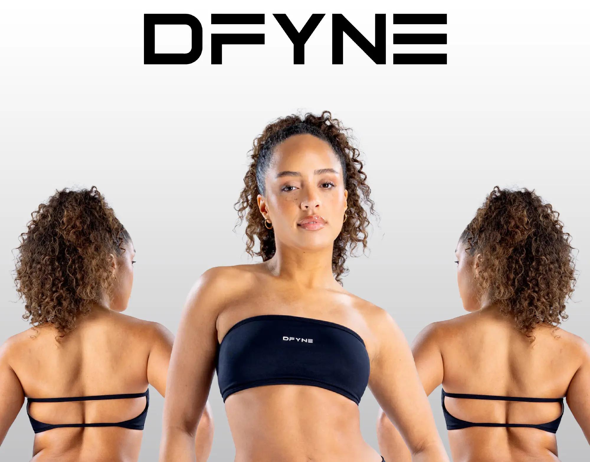 DFYNE Backless Bandeau Sports Bra |   Highly breathable design, comfortable for fitness training and everyday wear.