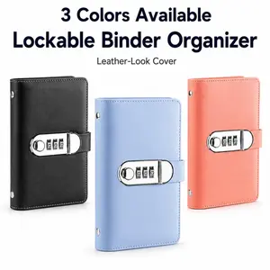 50 Envelope Savings Challenge Book with Password Lock, Money Saving Binder Book, Money Saving Book with Cash Envelopes, Fun to Reach Your Savings Goals (Blue)