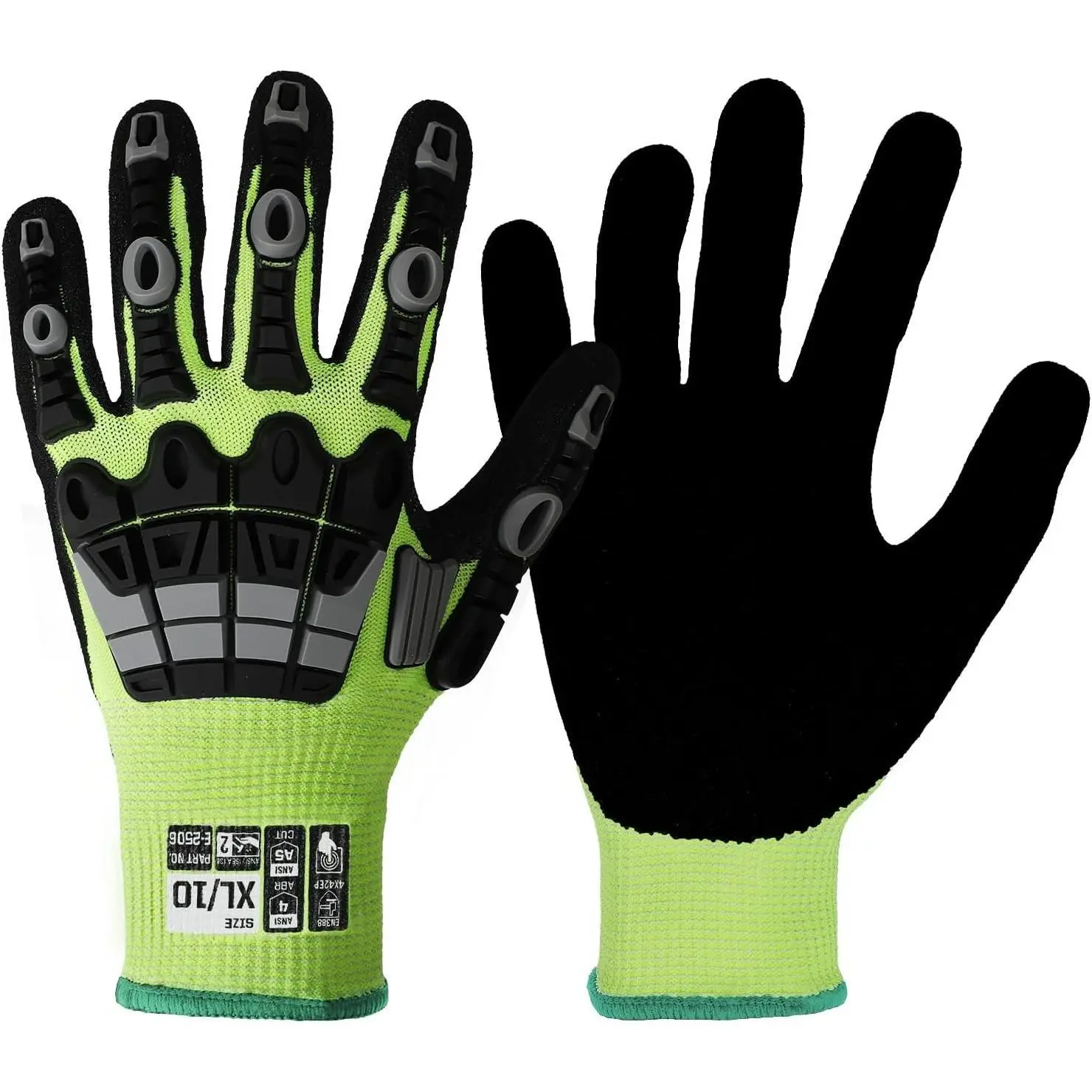 Work Gloves Men Women, A5 Cut Resistant Gloves, Impact Gloves, Heavy Duty Work Glove with Grip, Work Gloves