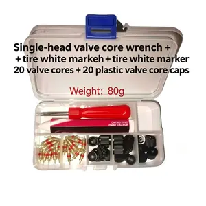 Valve Stem Core Set of 42 Pieces, Essential Car Maintenance Kit, Durable Valve Stems for Reliable Tire Performance, Easy Installation