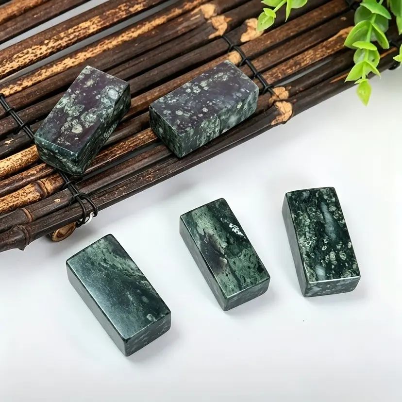 Natural Chicken Blood Stone Block, Unpolished Raw Material, DIY Carving, Jewelry Making, Desk Decor, Gift, Collectible Ornament