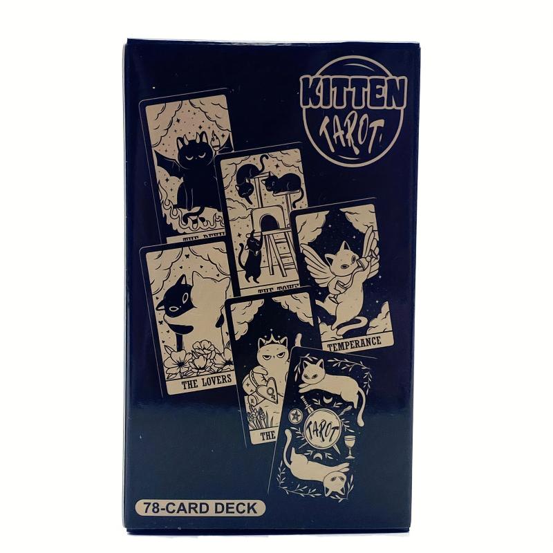 Kitten Tarot Cards, Divination Table Games, Family Party Entertainment Game Cards, gaming gift
