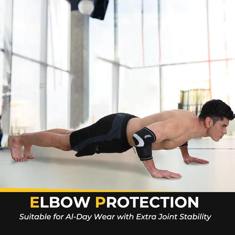 Elbow Guards Outdoor Snatch Basketball Sports Straps, Compression Boxing Weightlifting Basketball Protection