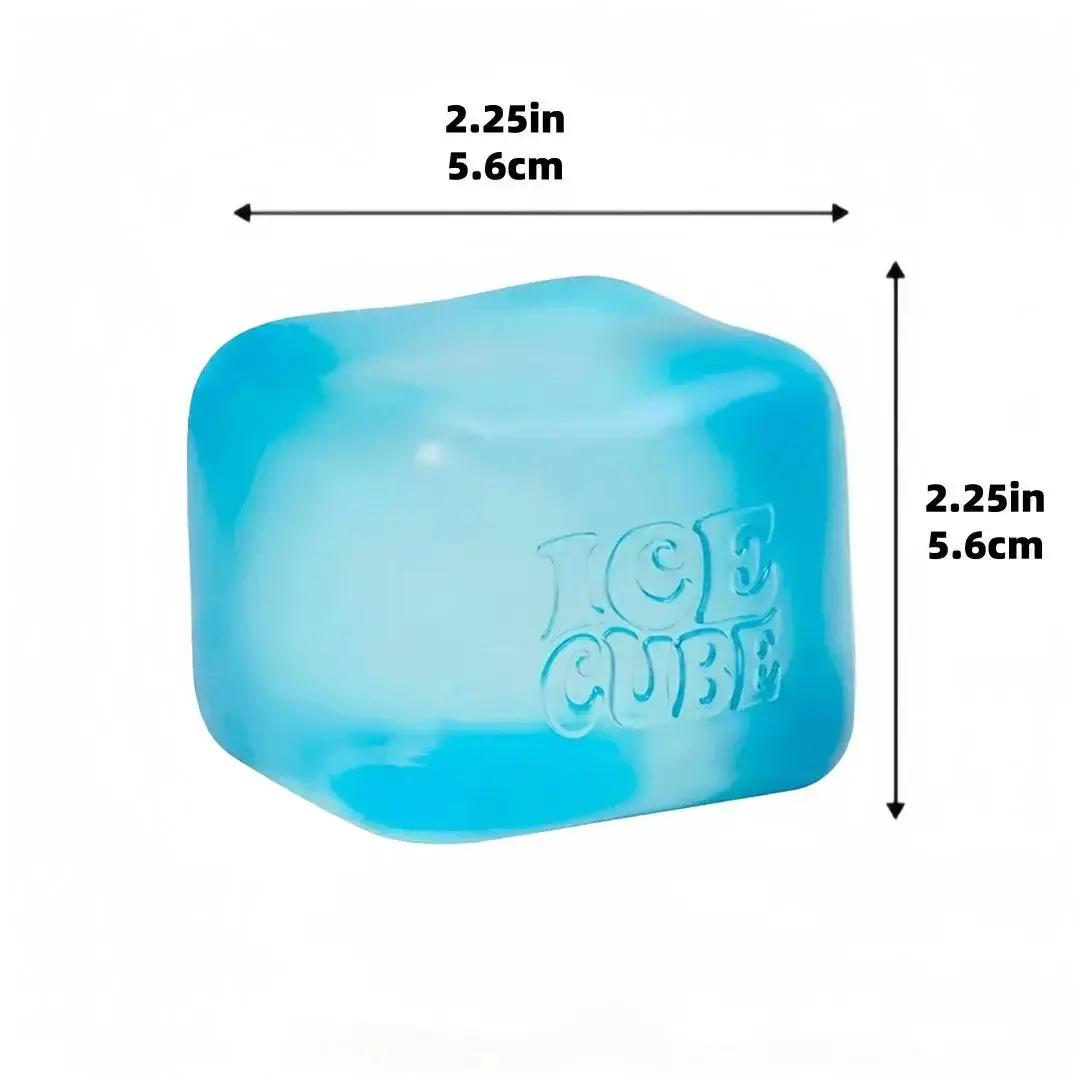 Water Drop Squeeze Toy in Blue, Rosie-Style Stress Relief Ball Ice Cube Squeeze Fun-Sensory Squeeze Toy - Sensory Toy Stress Relief Squeeze Fun -Stress-Reducing Blocks Relaxing and Fun Squeeze Toy Gift for Stress Relief