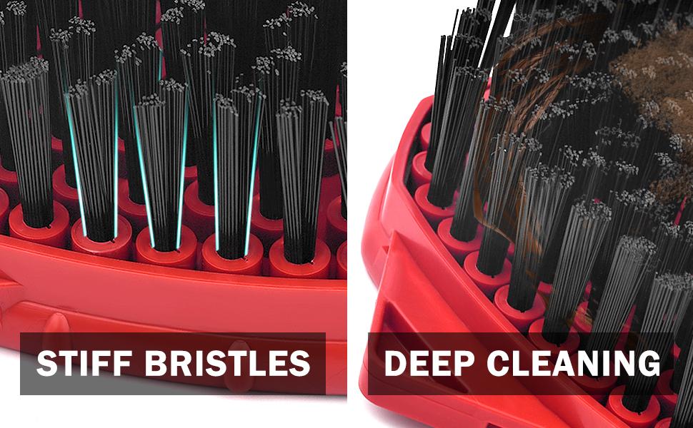 BASIC SUPPLY Upgrade Scrub Brush 2 Pcs Spin Mop Scrub Brush Replace Heads Compatible with O Cedar EasyWring 1 Tank System, for Ocedar Scrubber mop Head Attachment (2PCS Scrub Brush (1-Tank) 1)