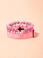 04 Pink Crackle Agate wwjd