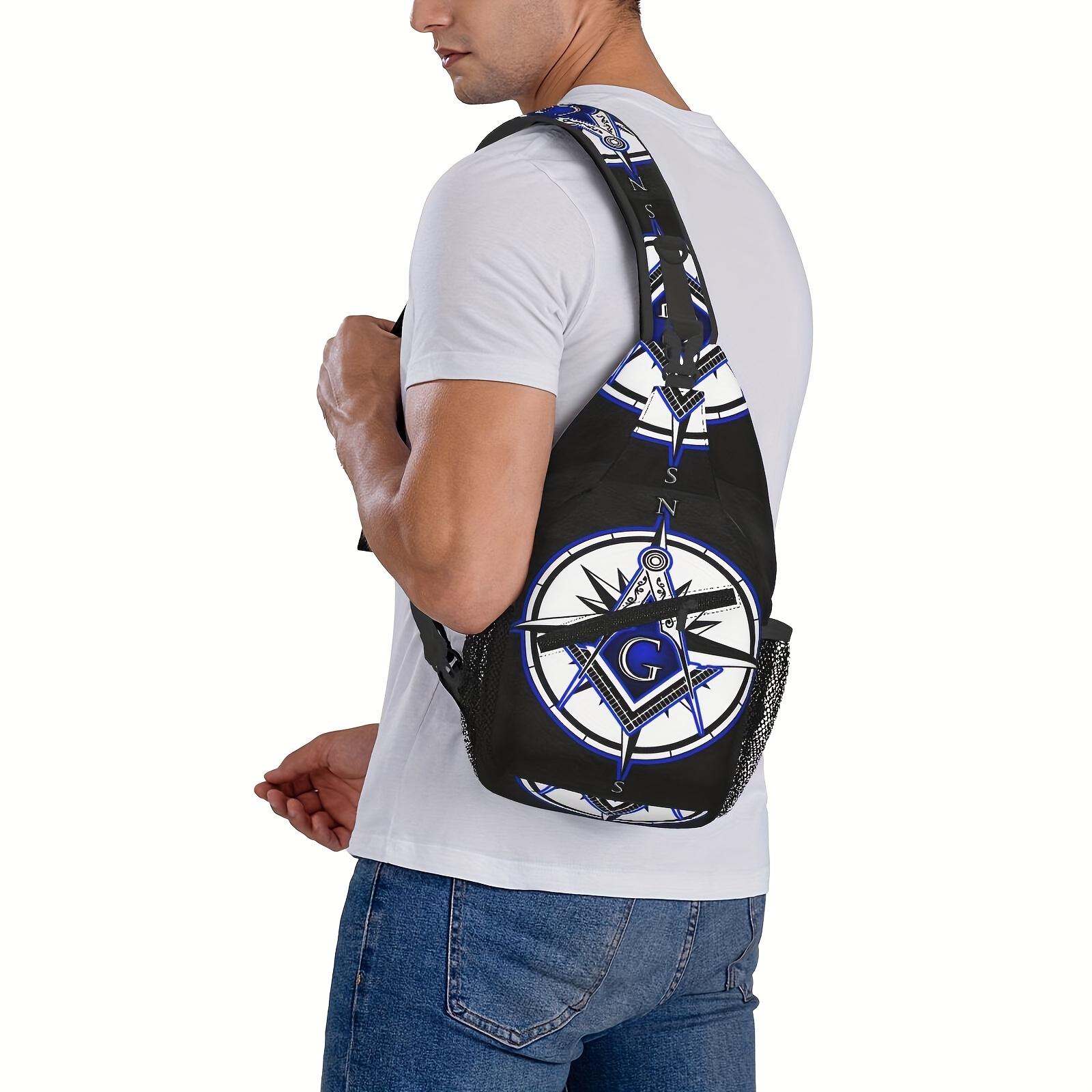 Crossbody Chest  Hiking Master Masonic Shoulder  Folding Large Capacity Fashion Durable Can Be Used For Shopping, Work, Leisure Travel Beach  Fishing  Travel Accessories Must Have  For School Back Christmas Gifts bag backpack
