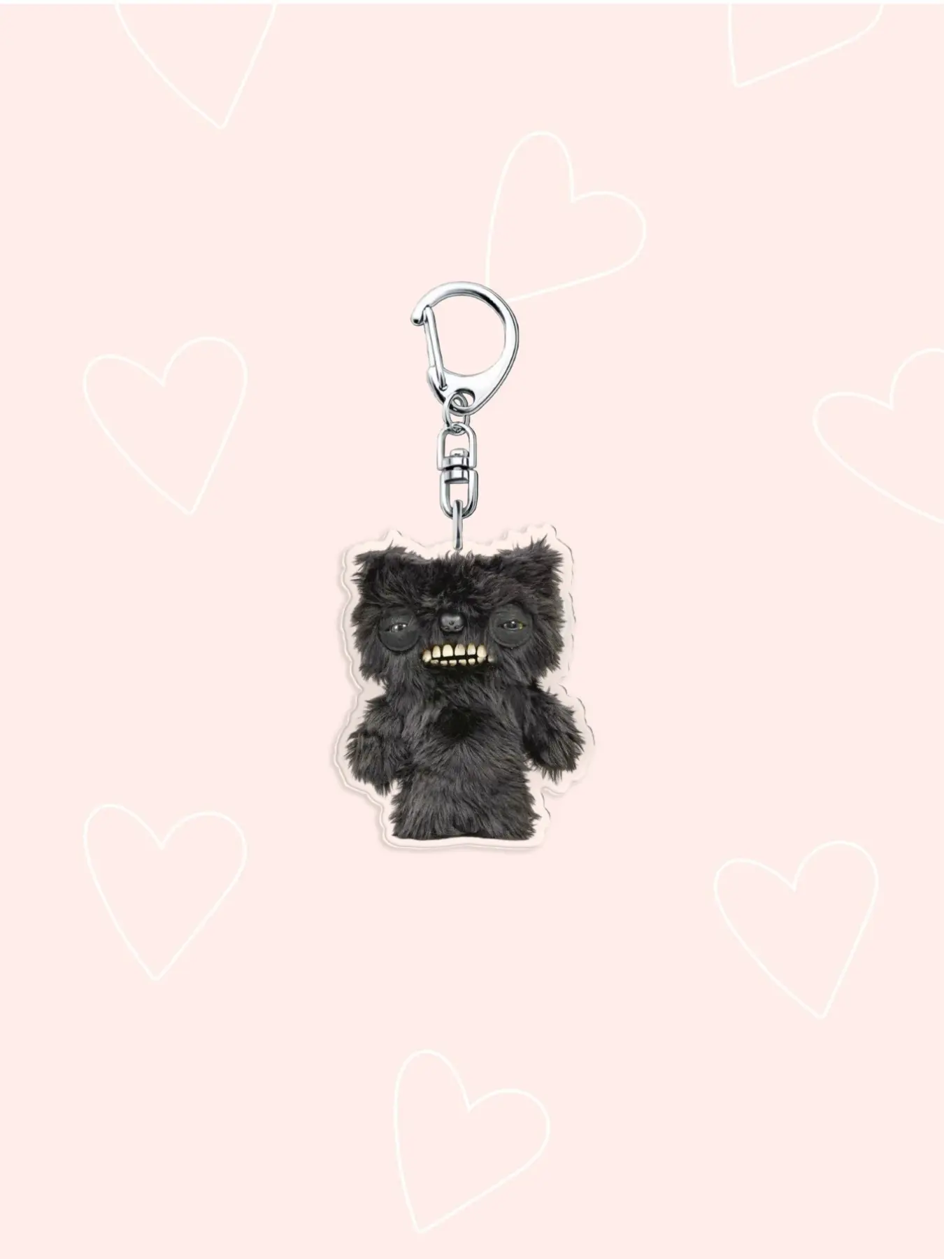 Cute Cartoon Monster Fugglers Acrylic Keychain, Perfect Gift for Boyfriend, Girlfriend, Family, Doctor, Nurse, Fan, DIY Decor, Birthday Gift