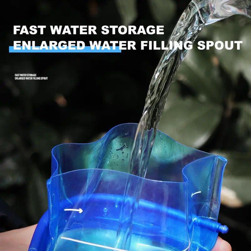 Hydration Bladder Water Reservoir, Portable Leak-Proof Water Bag for Outdoor Hiking Camping Running Cycling, BPA-Free Sports Water Storage for Men Women