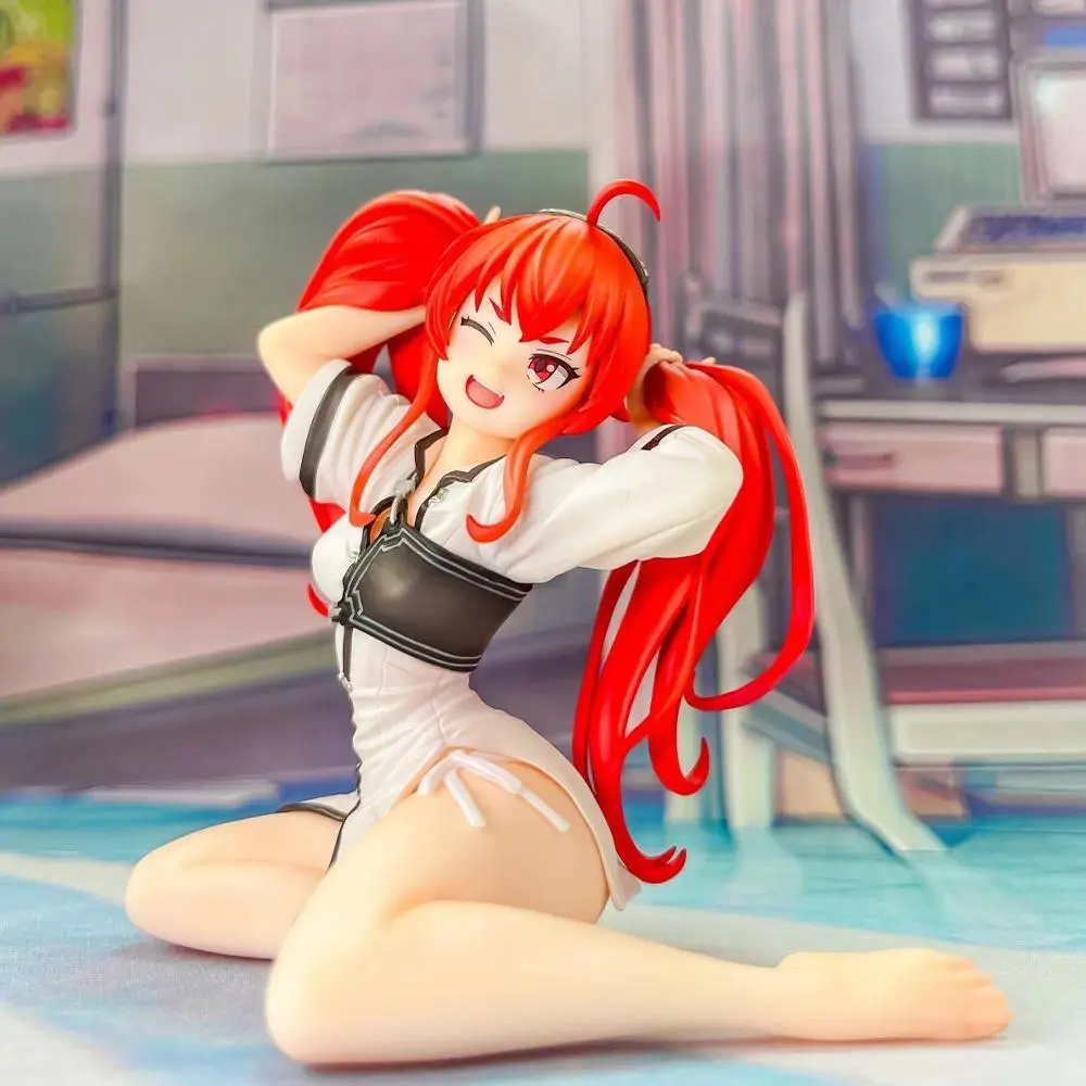 9cm High-Grade PVC Mushoku Tensei II ~Isekai Ittara Honki Dasu Eris Greyrat Kneeling Anime Figure, High-Temperature Proof, Moisture-Proof Motherland Version Home Decor Statue, Collection Gift Toy, About 9Cm, Decoration