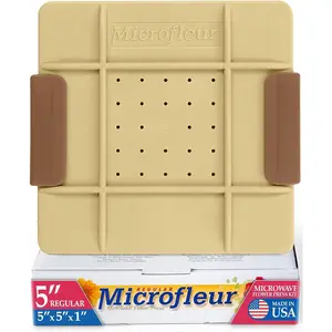 Microwave Flower Art Press Kit for Kids and Adults DIY with Washable Absorbent Cloth, Ideal for Plant Lovers 5" (13 cm)