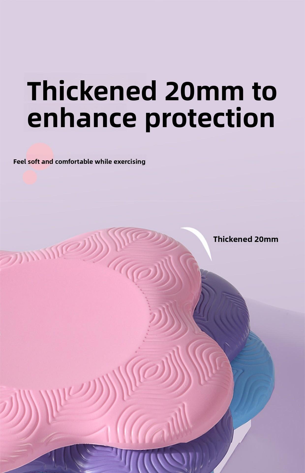 2-Pack Non-Slip Thickened Yoga Knee Pads, Yoga Mats, Portable Yoga Support Mats for Home and Gym Training, Fitness Mats