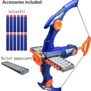 Teenager Archery Toy Set with Soft Arrows - Educational Shooting Game, Mixed, Continuous Arrow Firing