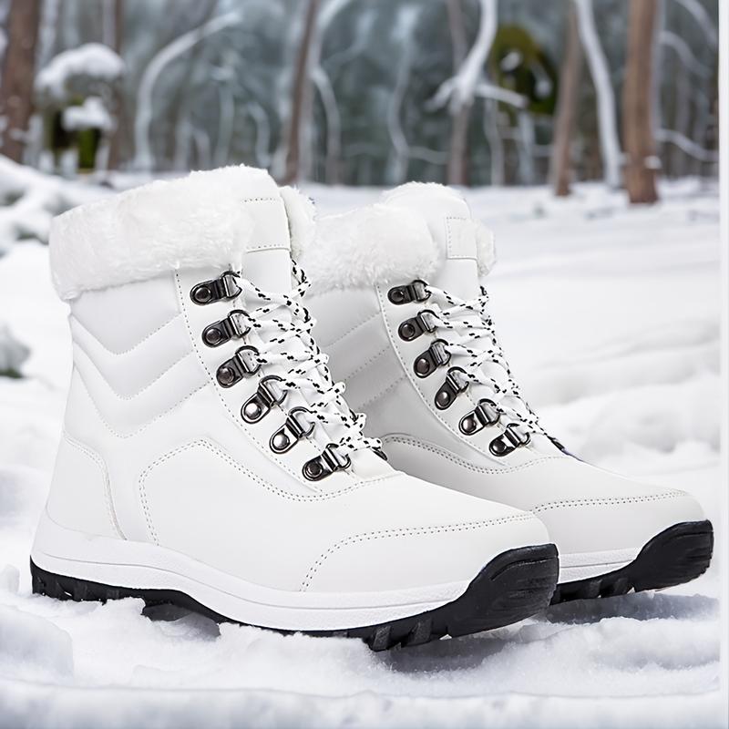 Thermal Lined Winter Hiking Shoes for Women Windproof Anti Slip Snow Boots Warm Outdoor Sports Shoes Casual Fall Winter Waterproof Boots
