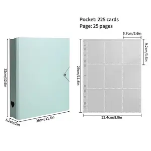 4 Grids 9 Grids Binder Photocard Binder Muti-Pockets Photo Album Kpop Binder Photocard Photocard Collect Book Card Holder 포카 바인더