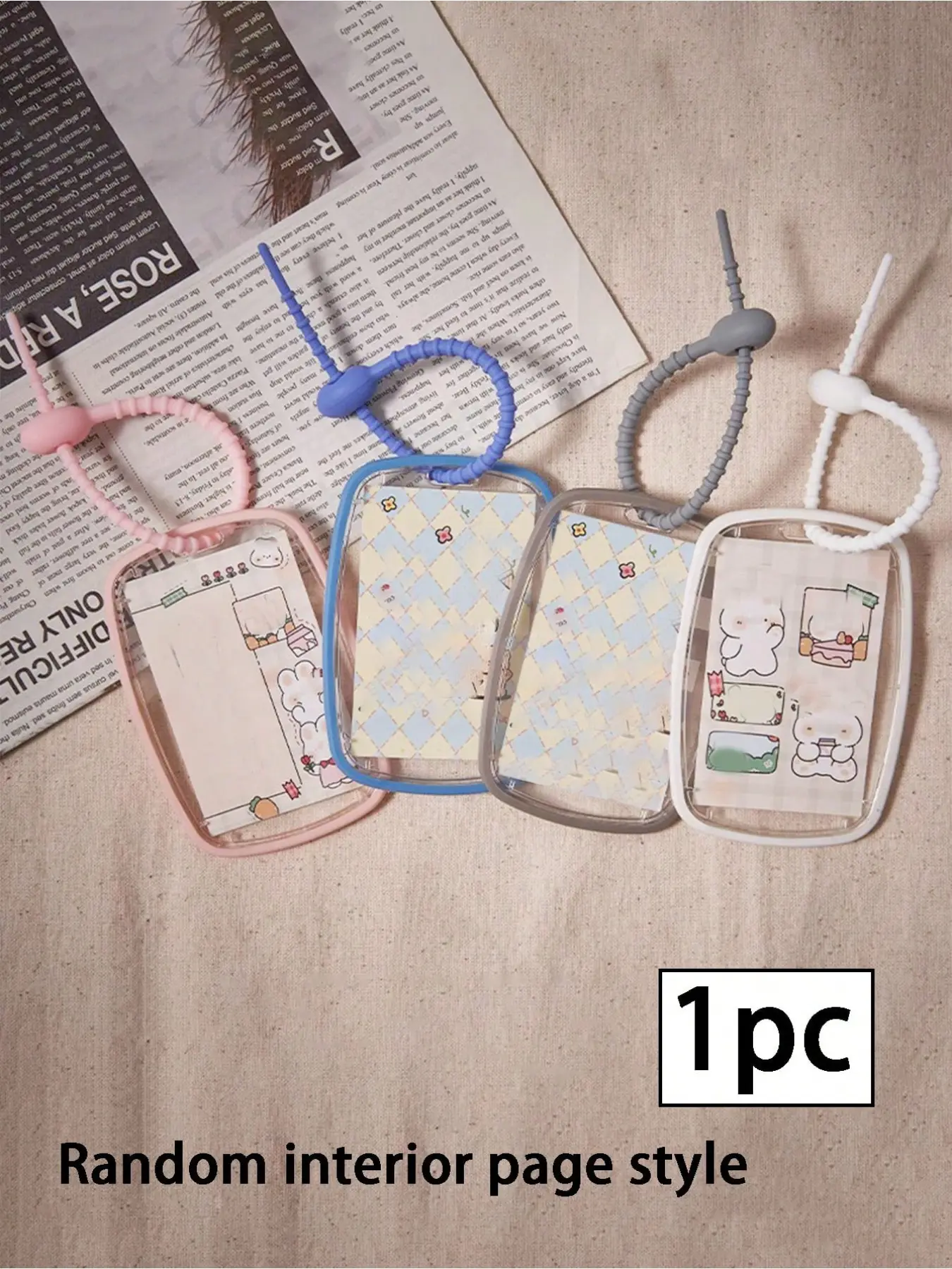 Transparent Waterproof Card Holder, Plastic ID Wallet for Bus Passes & Meal Cards, Simple Design, Ideal for Students & Office Workers