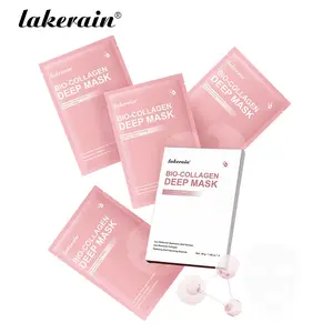 12-Pack Bio-Collagen Hydrating Face Masks, Deep Moisture & Long-Lasting Hydration, Improves Dryness & Dehydration,  Improve Skin Relaxation, Improve Dullness, Make Skin Firmer and Radiance