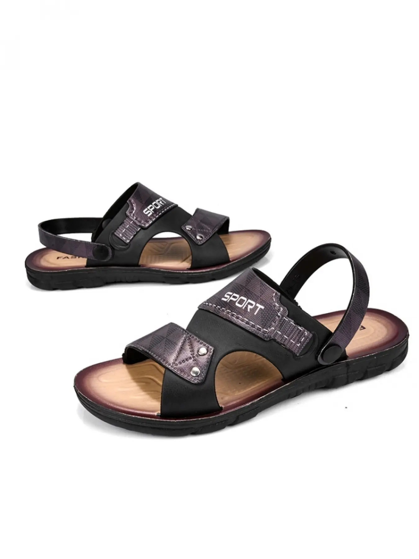 Youth Trend Dual-Wear Summer Beach Sandals | Casual Beach Shoes, Lightweight Breathable Soft Skin-Friendly Upper, High Toughness PVC Wearproof Durable Outsole, Ideal for Indoor Rest, Beach Trips & Daily Walking