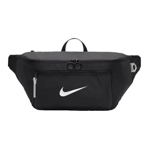 Nike Modern Logo-Print Fabric Crossbody Chest Bag and Waist Bag for Men and Women, Black