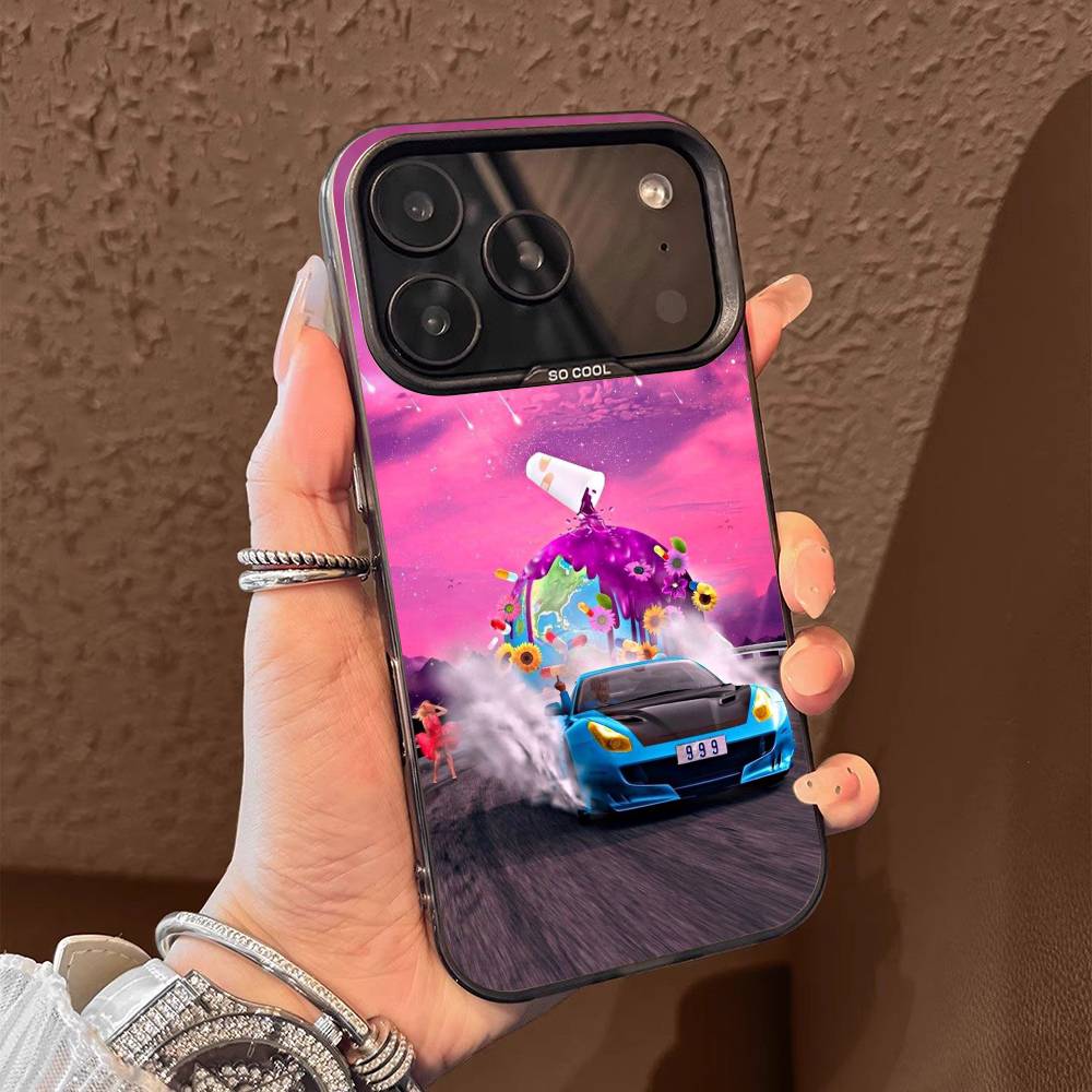 J-Juice Legends Never Die W-WRLD Phone Case For iPhone 17,16,15,14,13,12,11,Pro,Max,Plus,E,Air,Mini Black Gray IMD