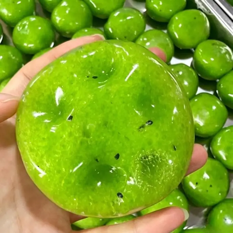 Kiwi Slush Handmade Squishy Ball Crunch Sound Squeeze Fidget Toy Non Rebound Simulation Stress Relief Vent Decompression Toy Sensory Fidget Squishies