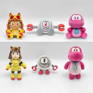 Spot cross-border new Gameoverse game merchandise dinosaur cute robot customs clearance animation plush toy