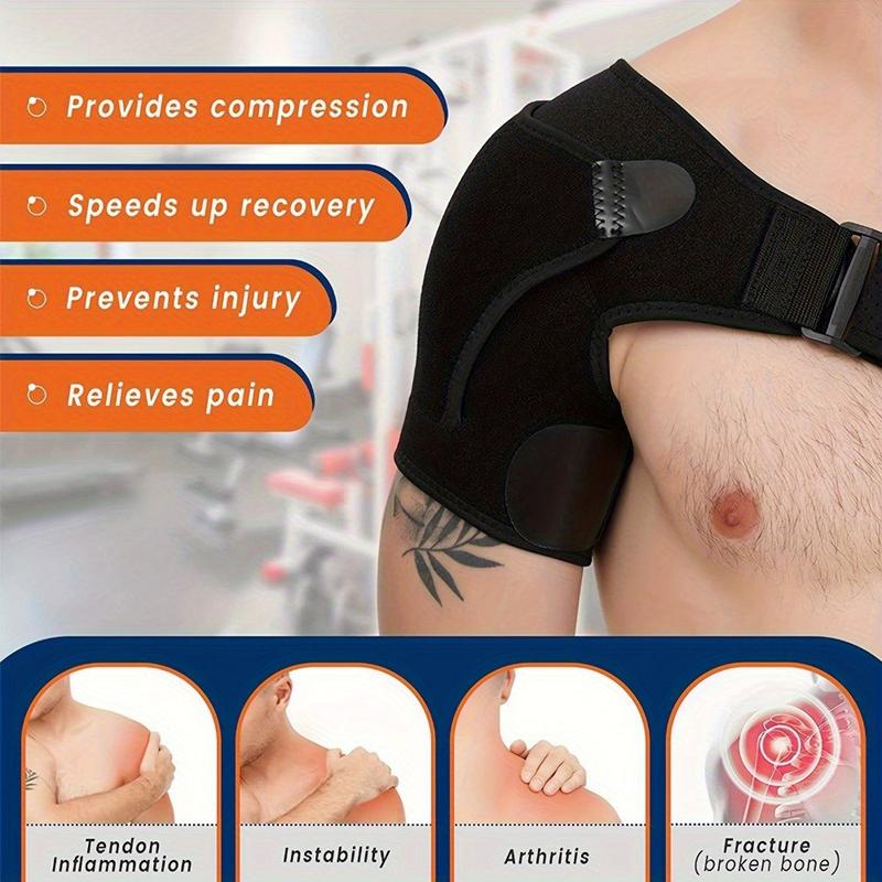 Adjustable Shoulder Brace for Men & Women  Recovery Brace with Pressure Pad-Grade Bracing for Rotator Cuff, Bursitis, Labrum Tear, Dislocation & Tendonitis Pain Relief, Adjustable Rotator Cuff Shoulder Brace(Left/Right)