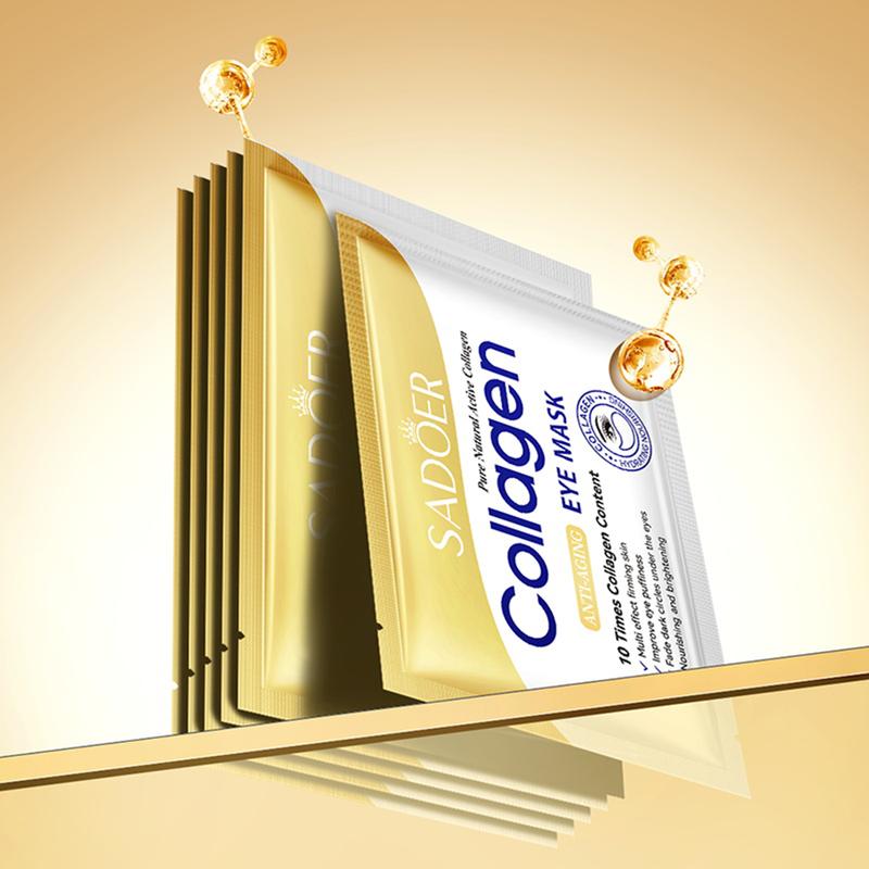 10 Pcs Crystal Collagen Eye Mask: Firm, Moisturize & Eliminate Dark Circles & Lines