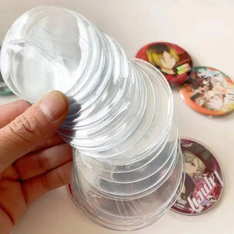 Premium Clear/Laser 5/10/20PCs 60-83mm Ita Bag Badge Protector Transparent High-protection Pins Sleeve Anime Badge Display Cover