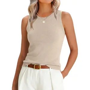 Womens Wool Blend Tank Tops Sweaters Sleeveless Soft Fitted Business Casual Sweater Shirts 2026 Summer Clothes