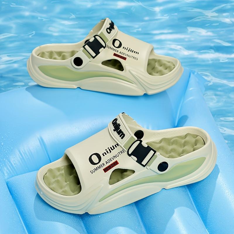 [Massage Cooling Slippers] Unisex Massage & Stress-Relief Cooling Slippers, Summer Anti-Slip & Odor-Resistant Soft-Sole Shock-Absorbing EVA Sandals, Trendy & Versatile Slip-On Sandals for Home and Outdoor Use for Men and Women, Women Shoes