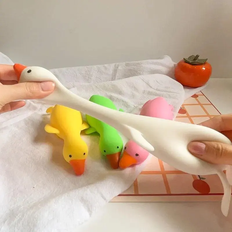 Antistress Duck Squeeze Toys Goose Cute Kawaii Animals Vent Toys for Adults Decompression Stretch Toys