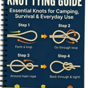 Knot Tying Guide Essential Knots for Camping, Survival & Everyday Use, Learn Practical Knot Techniques, Perfect for Outdoor Enthusiasts