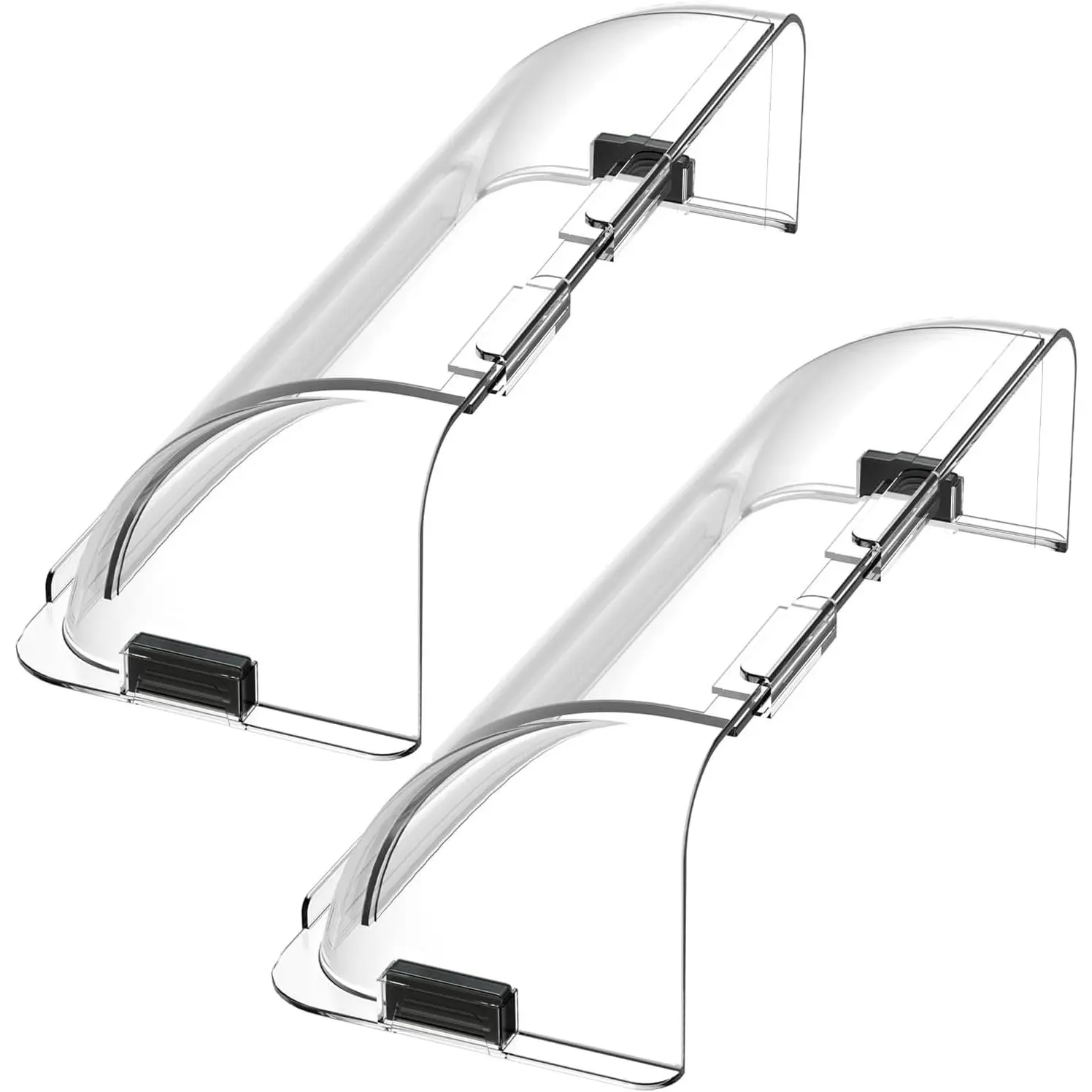 Heat and Air Vent Deflector 8.5" to 15"  Non Melting Adjustable for Vents, Sidewall, and Ceiling Registers, 2 Pack