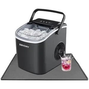Ice Makers Countertop Mat  with Raised  Prevents Liquid Spillage, Nugget Ice Machine Countertop Mat with Non-Slip Raised Dots, Portable 19"x12"(Only Mat Not Include Ice Maker)