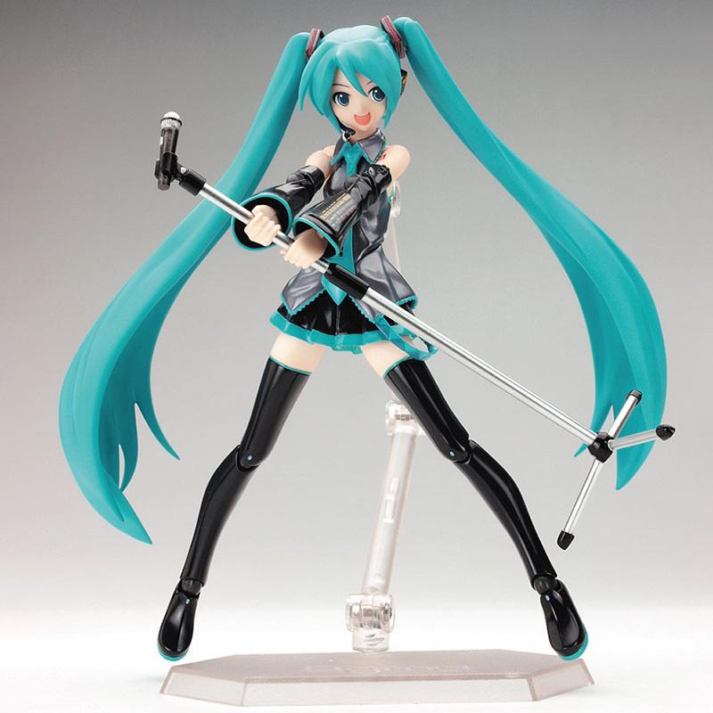 Anime FIGMA Hatsune Action Figures Movable Joints Contain The Props Desktop Decoration Collection PVC Model Toys
