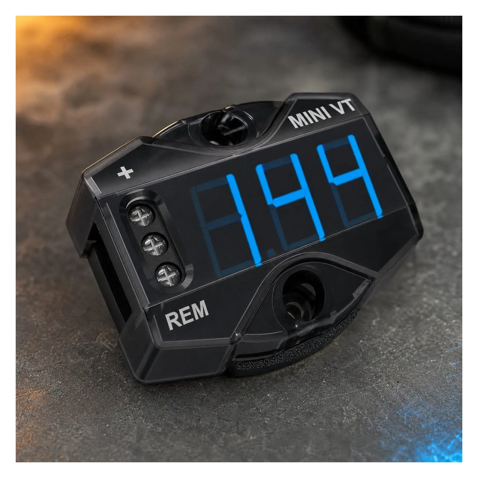 MiniVT Digital Voltmeter High Accuracy Blue LED 7V-30V DC Panel Meter for Car Motorcycle Battery Voltage Easy Connection Remote Power for Car Audio SystemsGift