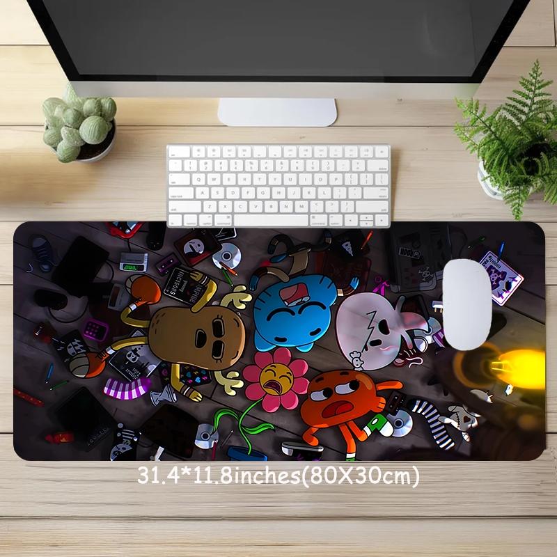 Cartoon Pattern Mouse Pad, Rectangle Gaming Mouse Pad, Non-slip Rubber Base Keyboard Mat for Home Office, Desk Decor, Mousepad