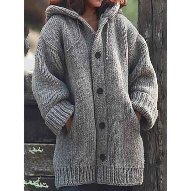 2026 Mid-Length Sweater New Cardigan Hooded Coat M107 camiseta de algodón Spring, Autumn & Winter Sweaters