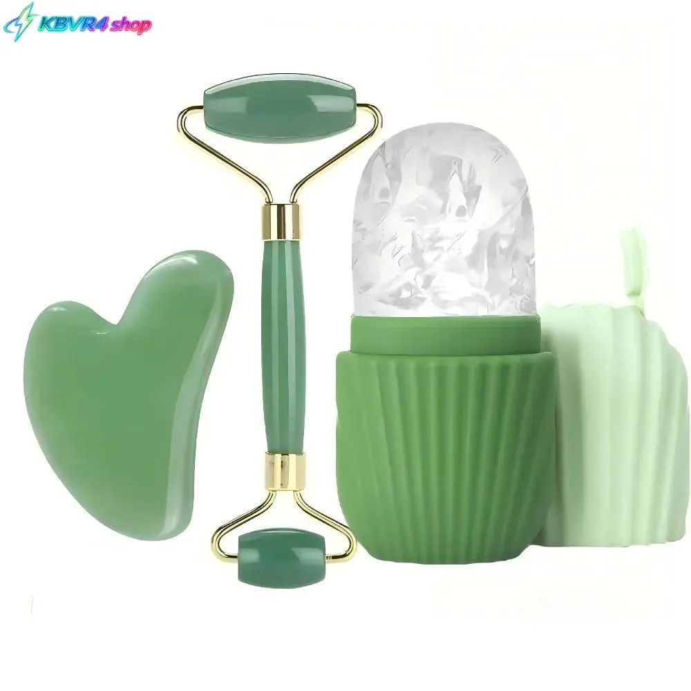 3-in-1 Food-Grade Stainless Steel Ice Roller & Gua Sha Kit, Multi-Effect Home Skincare Tools for De-Puffing, Skin Tightening, Daily Use