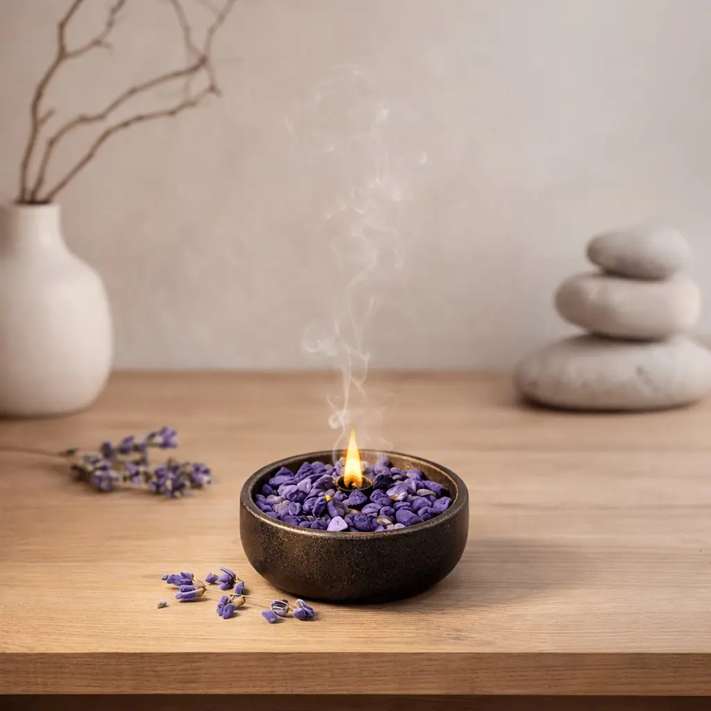 55g Lavender Scented Stones, Long-Lasting Aromatic Fragrance, Ideal for Home Relaxation, Yoga, Meditation, Reading, Cleaning
