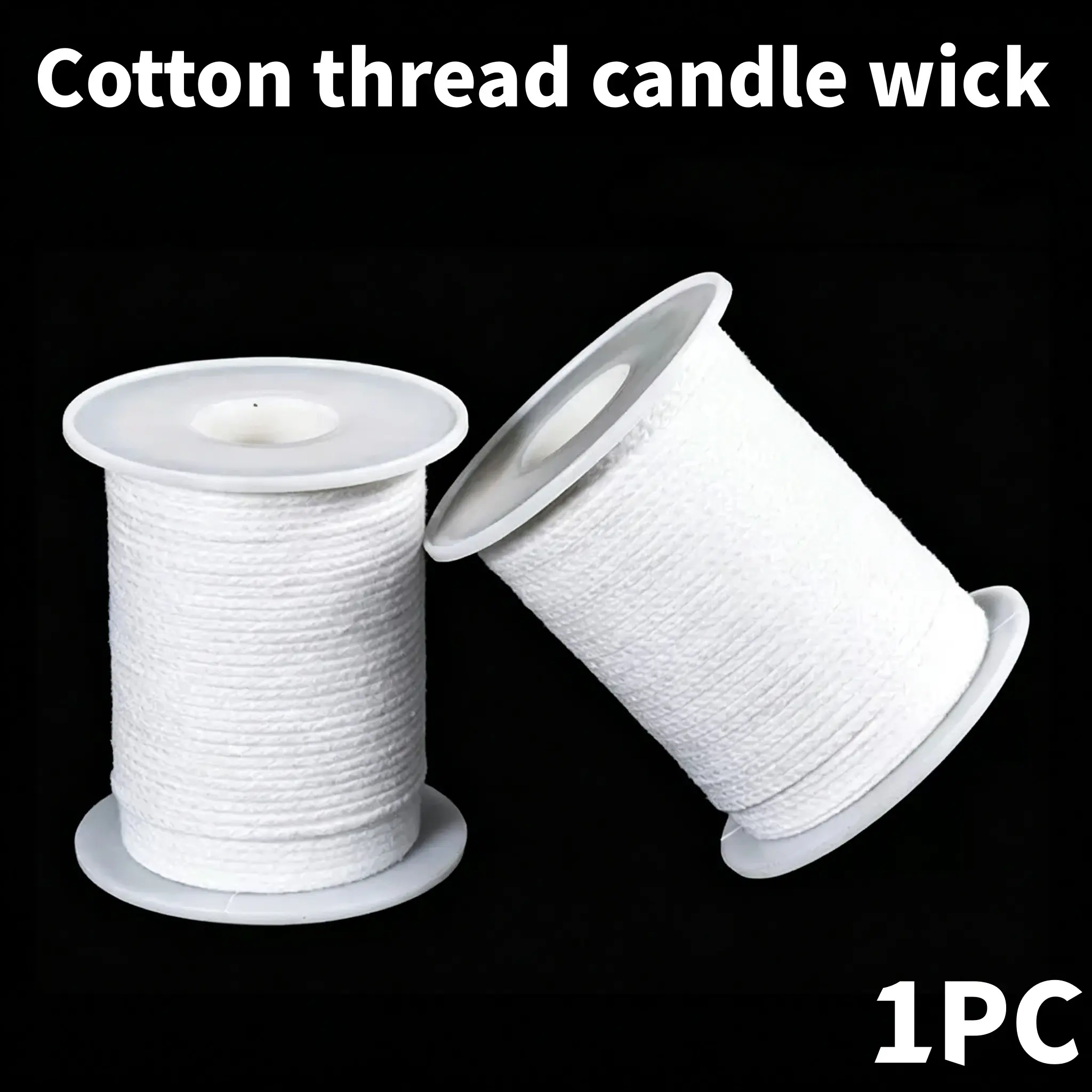 1 Roll 200 Feet Braided Candle Wick Spool, Cotton Candle Wicks for DIY Candle Making, Candle Making Supplies, 61m/67yd/200ft Candle Core Wire