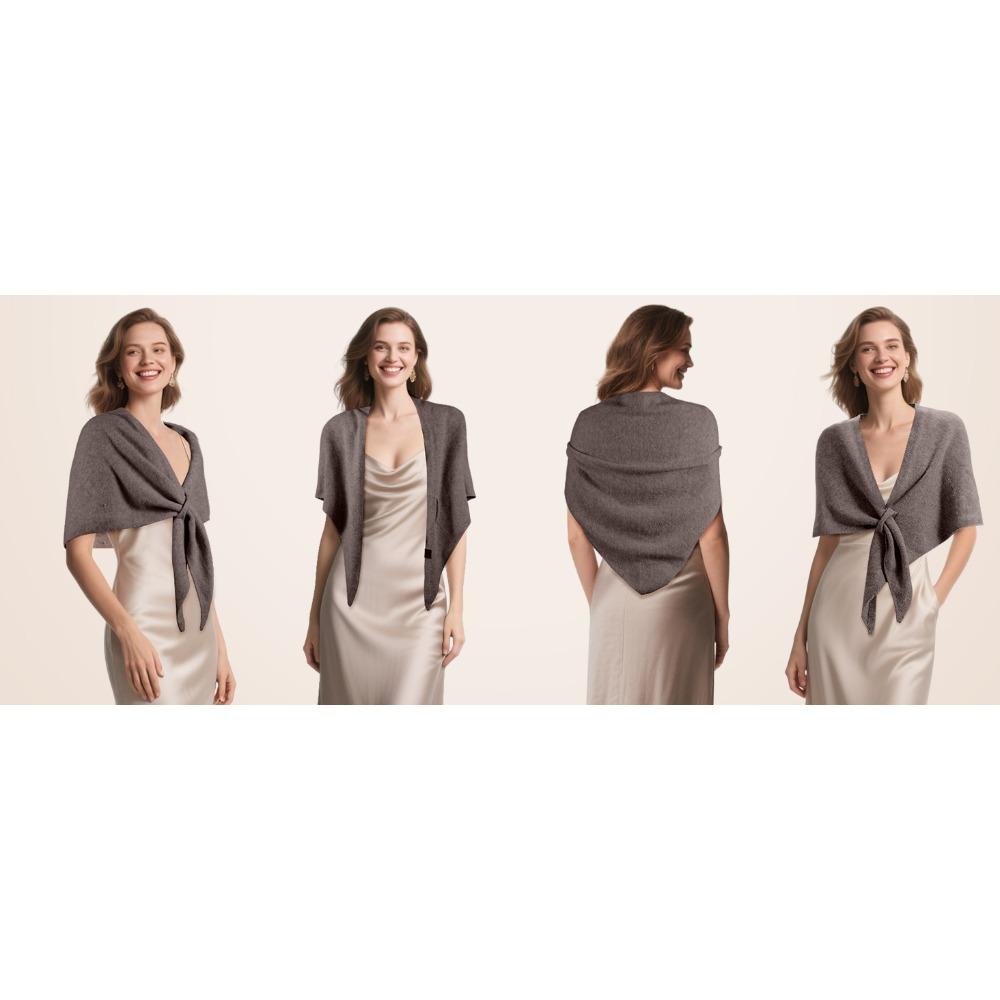 Pashmina Wraps for Women Poncho Shawls for Evening Dresses Top Casual Knitted Triangle Cashmere Scarf for Winter