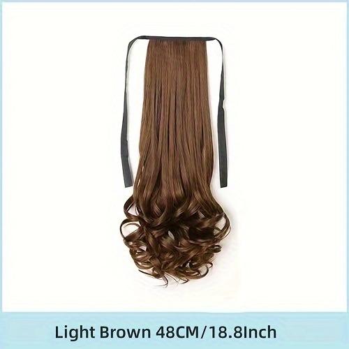 Wig ponytail long curly hair wig ponytail long wavy ribbon ponytail