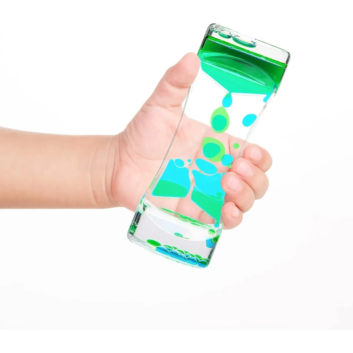 Liquid Motion Bubbler Timer Pack of 1 Colorful Hourglass Liquid Bubbler ADHD Fidget Sensory Gift for Adults